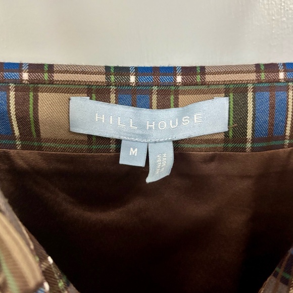 Hill House Rennie Blue and Brown Plaid Mini Dress - Picture 6 of 8